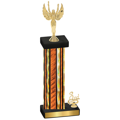 Accented Single Orange Glacier Third Place Victory Trophy