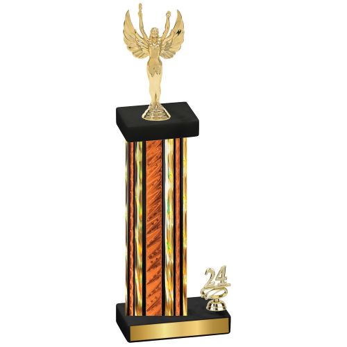 Accented Single Orange Glacier Year Victory Trophy