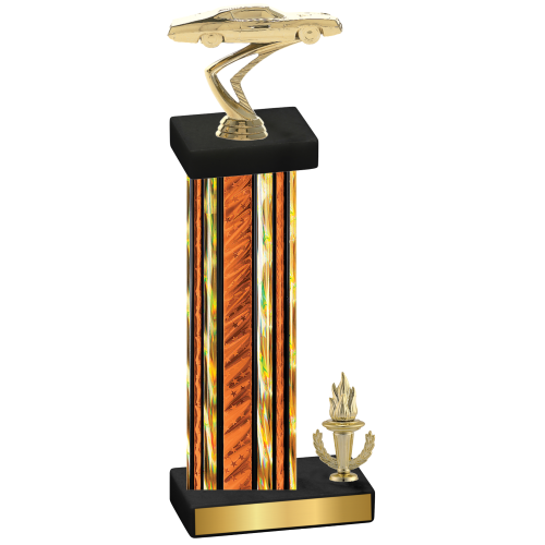 Accented Single Orange Glacier Victory Cars Trophy