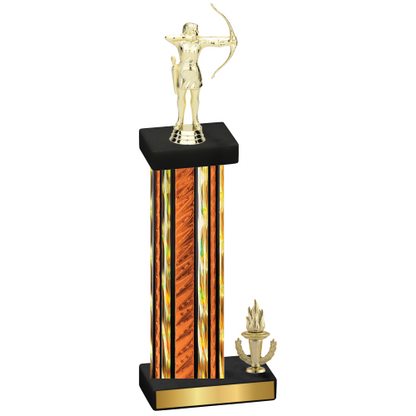 Accented Single Orange Glacier Victory Archery Trophy