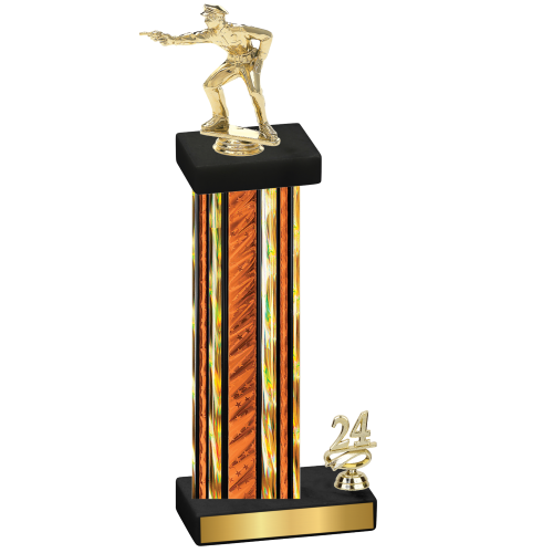 Accented Single Orange Glacier Year Shooter Trophy