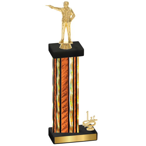 Accented Single Orange Glacier First Place Shooter Trophy