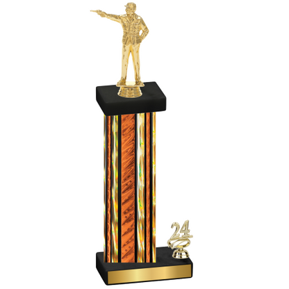 Accented Single Orange Glacier Year Shooter Trophy