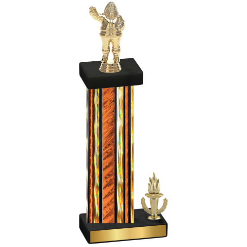 Accented Single Orange Glacier Victory Holiday Trophy