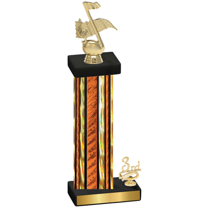 Accented Single Orange Glacier Third Place Music Trophy