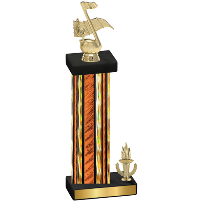 Accented Single Orange Glacier Victory Music Trophy