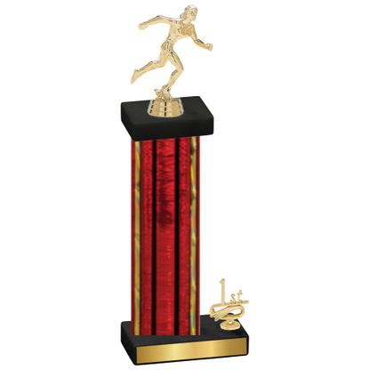 Accented Single Red Glacier First Place Running Trophy