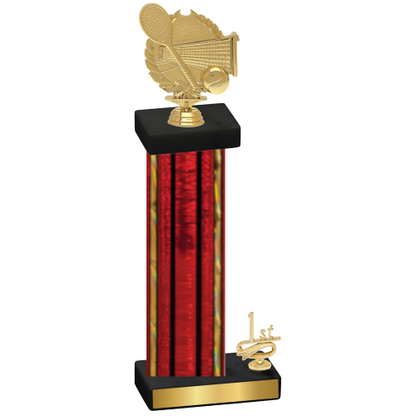 Accented Single Red Glacier First Place Tennis Trophy