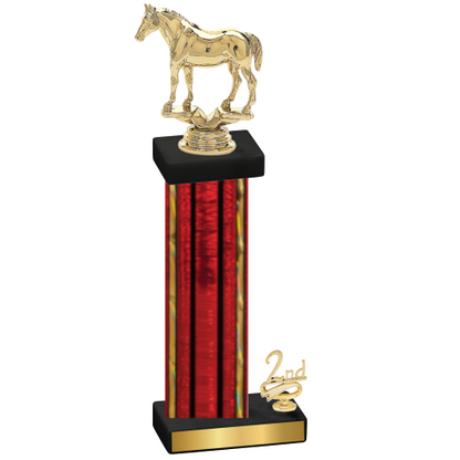 Accented Single Red Glacier Second Place Horses Trophy