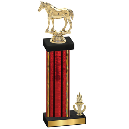 Accented Single Red Glacier Victory Horses Trophy