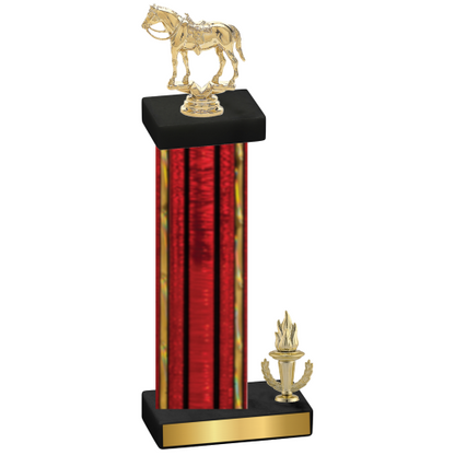 Accented Single Red Glacier Victory Horses Trophy