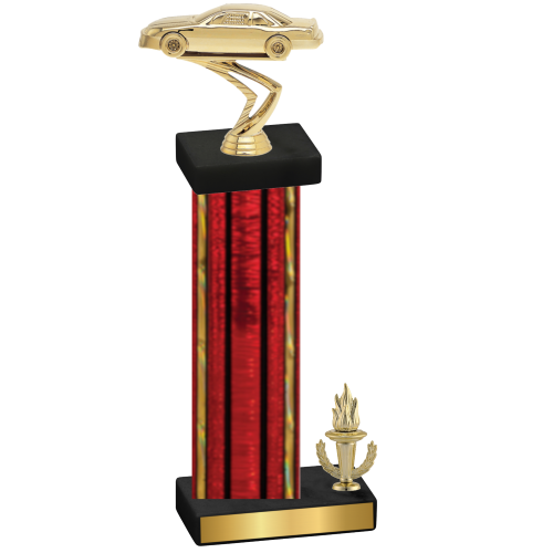 Accented Single Red Glacier Victory Cars Trophy