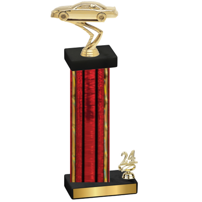 Accented Single Red Glacier Year Cars Trophy