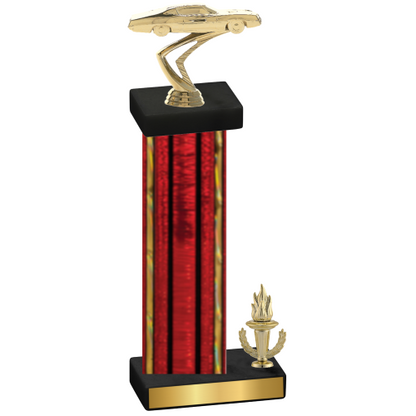 Accented Single Red Glacier Victory Cars Trophy
