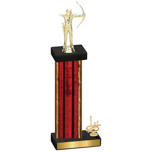 Accented Single Red Glacier First Place Archery Trophy