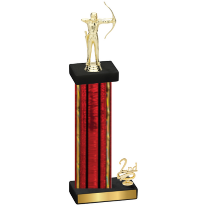 Accented Single Red Glacier Second Place Archery Trophy