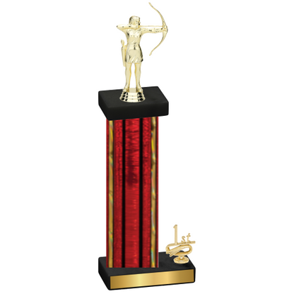 Accented Single Red Glacier First Place Archery Trophy