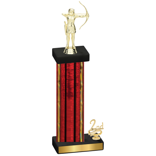 Accented Single Red Glacier Second Place Archery Trophy