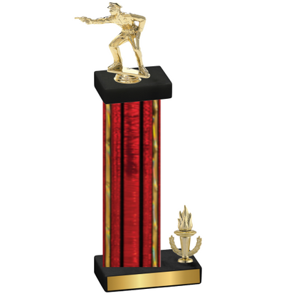 Accented Single Red Glacier Victory Shooter Trophy