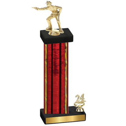 Accented Single Red Glacier Year Shooter Trophy