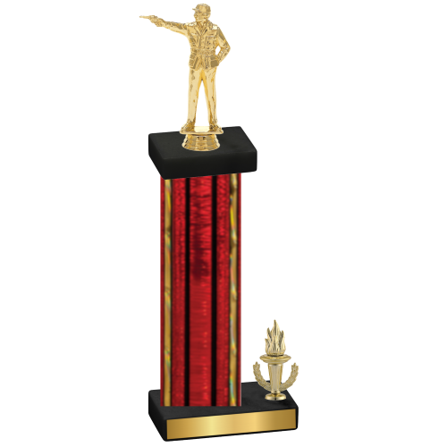 Accented Single Red Glacier Victory Shooter Trophy