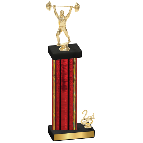 Accented Single Red Glacier Second Place Weights Trophy