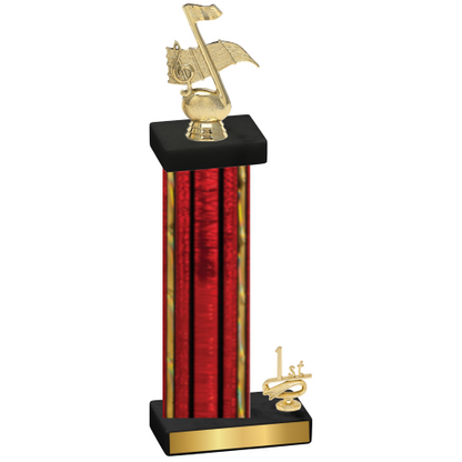 Accented Single Red Glacier First Place Music Trophy