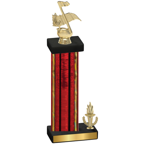 Accented Single Red Glacier Victory Music Trophy