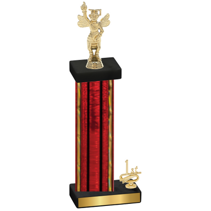 Accented Single Red Glacier First Place Academics Trophy