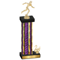 Accented Single Purple Glacier Second Place Running Trophy
