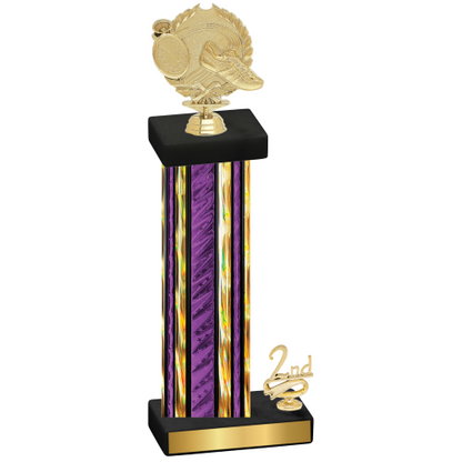 Accented Single Purple Glacier Second Place Running Trophy