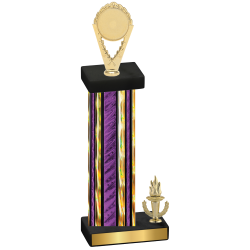 Accented Single Purple Glacier Victory Insert Trophy