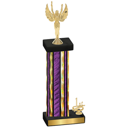 Accented Single Purple Glacier First Place Victory Trophy