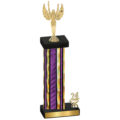 Accented Single Purple Glacier Year Victory Trophy