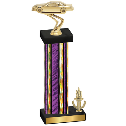 Accented Single Purple Glacier Victory Cars Trophy