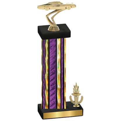 Accented Single Purple Glacier Victory Cars Trophy