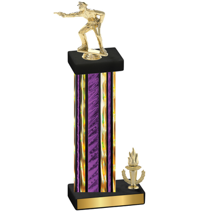 Accented Single Purple Glacier Victory Shooter Trophy