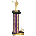 Accented Single Purple Glacier First Place Shooter Trophy