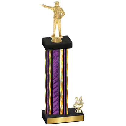 Accented Single Purple Glacier Year Shooter Trophy