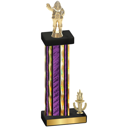 Accented Single Purple Glacier Victory Holiday Trophy