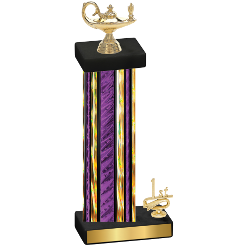 Accented Single Purple Glacier First Place Academics Trophy