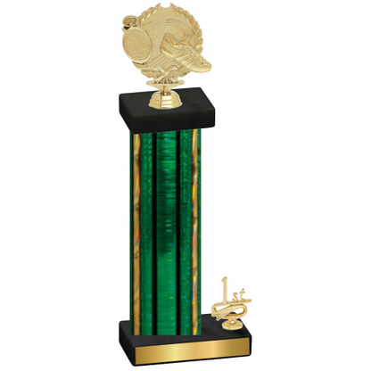 Accented Single Green Glacier First Place Running Trophy