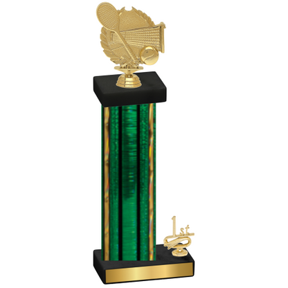 Accented Single Green Glacier First Place Tennis Trophy