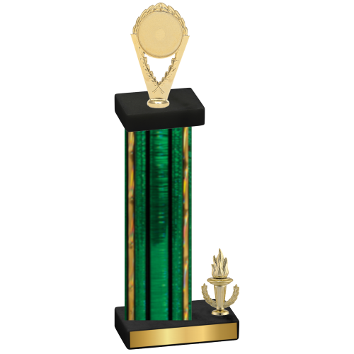 Accented Single Green Glacier Victory Insert Trophy