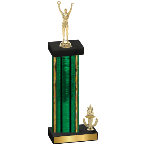Accented Single Green Glacier Victory Victory Trophy