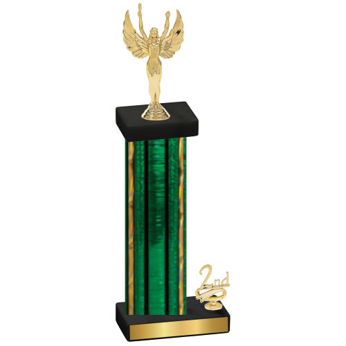 Accented Single Green Glacier Second Place Victory Trophy