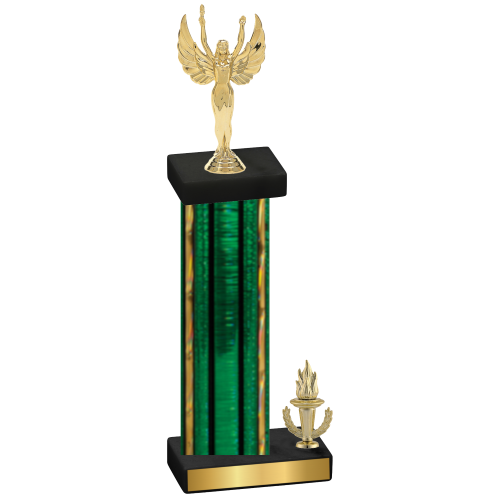 Accented Single Green Glacier Victory Victory Trophy