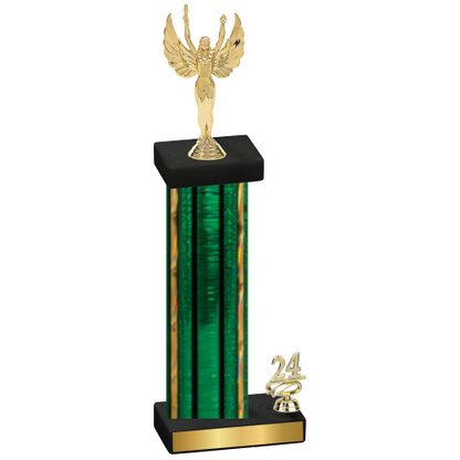 Accented Single Green Glacier Year Victory Trophy