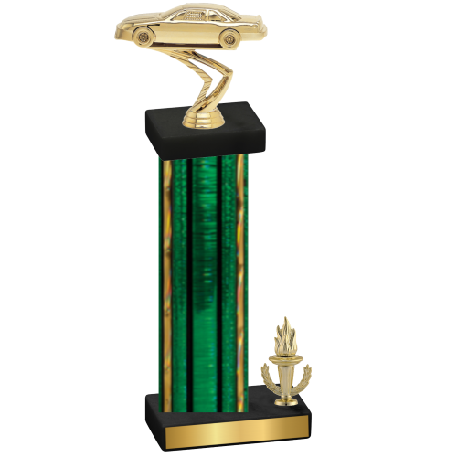 Accented Single Green Glacier Victory Cars Trophy