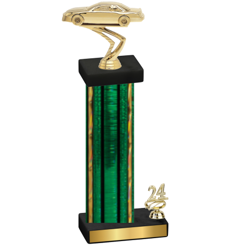 Accented Single Green Glacier Year Cars Trophy